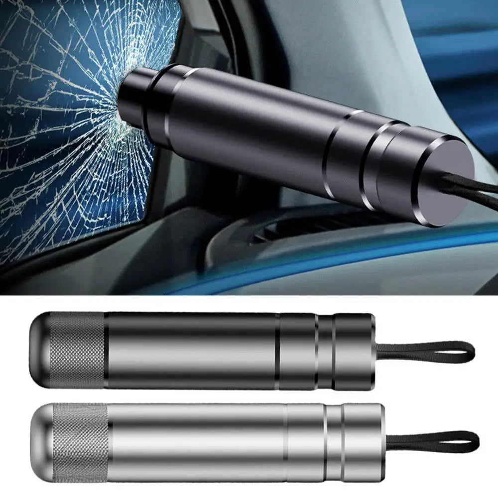 Alloy Car Safety Hammer Seat Belt Cutter Car Window Glass Breaker Tool Escape Emergency Hammer Life-saving Rescue Tool